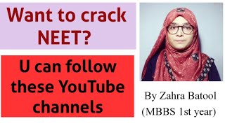 |NEET 2022 aspirants|Start with these YouTube channels|My favourite channels for NEET preparation|