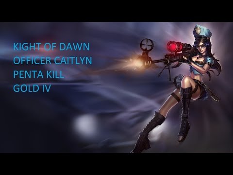 Penta Kill Officer Caitlyn (Ranked Gold IV) League Of Legends