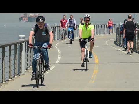 NYC Mayor Eric Adams Announces Conversion Of New Greenway Bicycle Paths