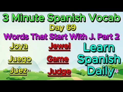3 Minute Spanish Vocab!!! Day 69