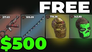 $500 rust skins FOR FREE
