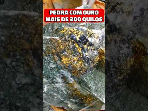 STONE WITH GOLD OVER 200 KILOS #preciousstones #stones #gemstones #gold #rocks