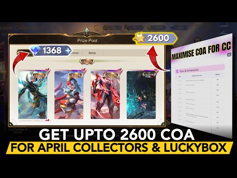 HOW TO GET 2600 COA FOR COLLECTOR SKINS| APRIL CC: LING| PHARSA| GROCK| EDITH| CLINT