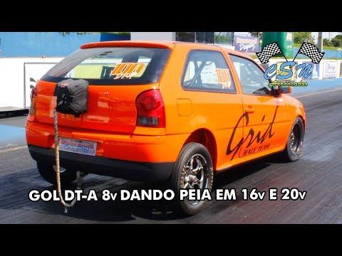 Gol DT-A 8v dando peia em 16v e 20v