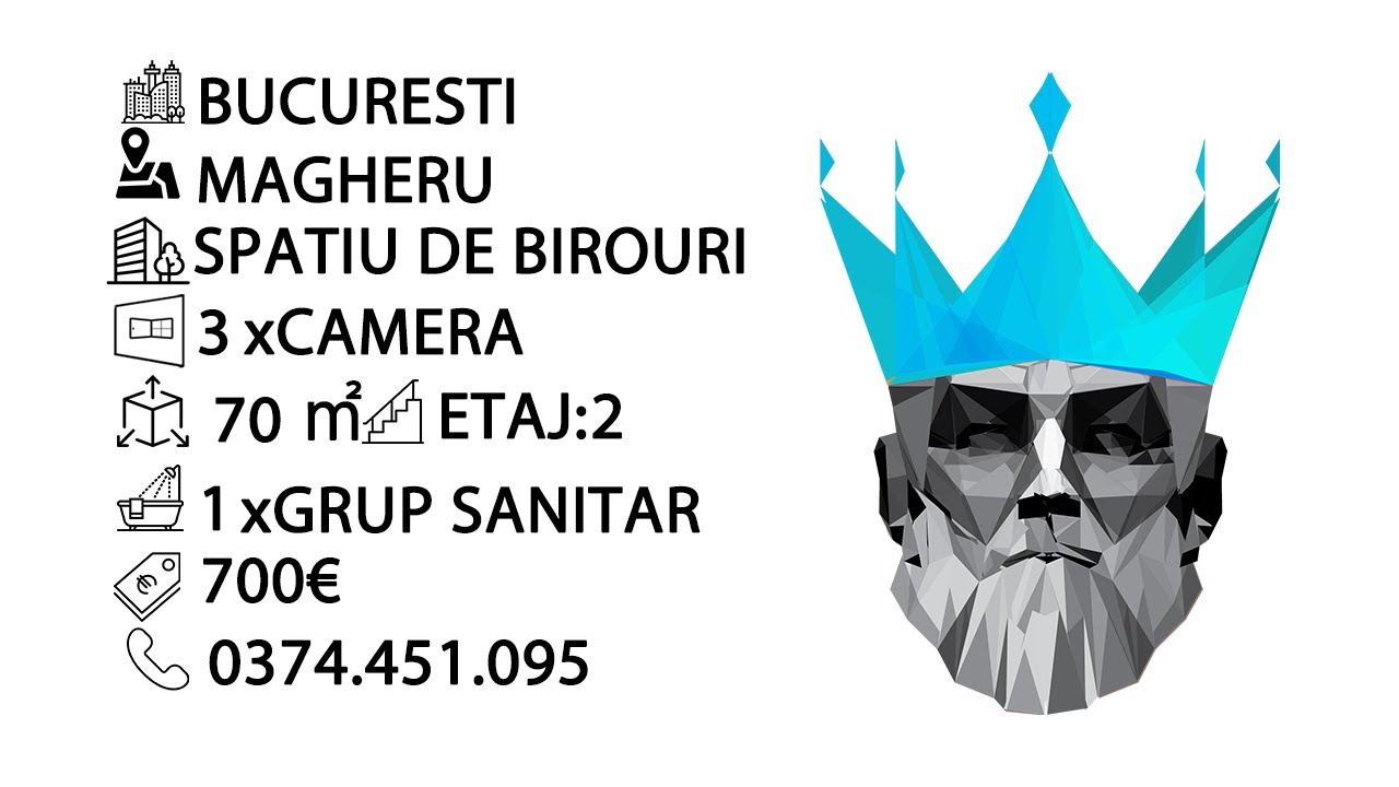 Tur video VICTORIEI - MAGHERU| 3 CAMERE | SPAȚIU BIROURI | PRIMA CHIRIE |