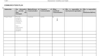 Simple Communications Plan Template