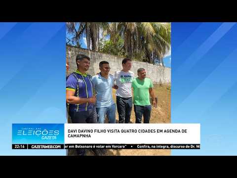 Davi Davino Filho cumpre agenda de campanha em quatro municípios de Alagoas - 24/09/2026