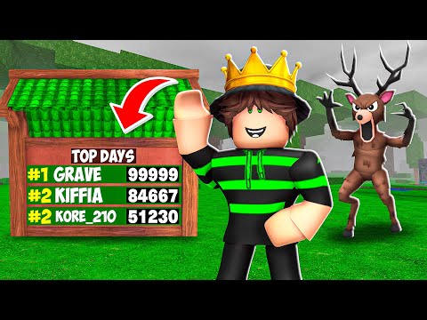 I Got On The LEADERBOARD In 99 Nights In The Forest!