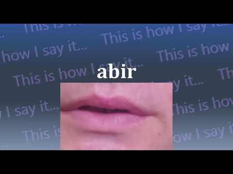 This is How I Say...abir
