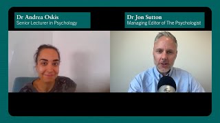 'Psychology on the Menu' Psych Crunch with Dr Andrea Oskis and Dr Jon Sutton.