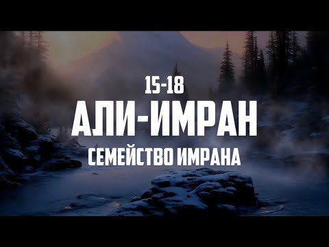 Сура: Али-Имран • Аяты: 15-18 | Чтец: Абдуррахман ар-Рушуд