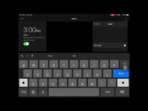 Setting Alarms and Timers on an iPad