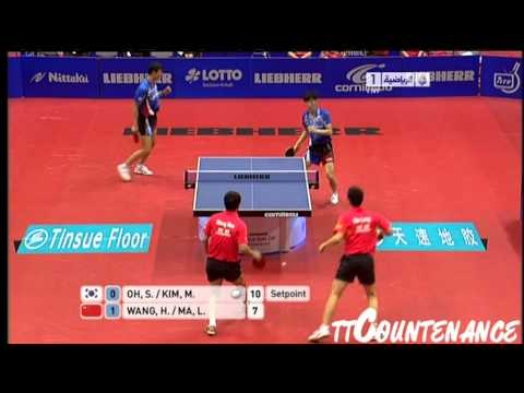 World Team Cup: Wang Hao Ma Long-Oh Sang Eun Kim Min Seok