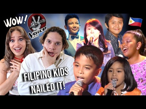 Waleska & Efra react to PHILIPPINE KIDS NAILING ENGLISH SONGS