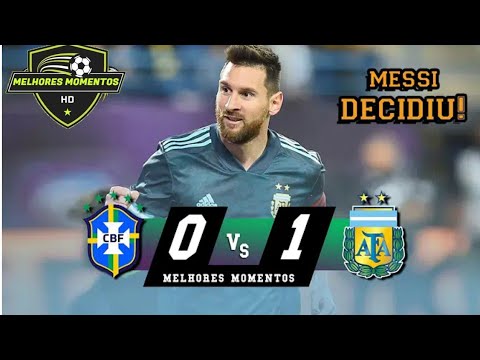 GABRIEL JESUS PERDE PÊNALTI | Brasil 0 x 1 Argentina - Melhores Momentos HD