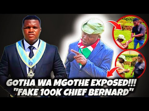 CHIEF BERNARD EXPOSED!!"Masikini Hana Kitu,,100K Ilikuwa Kipindi" Gotha wa Mgothe Dem yangu ni mtamu