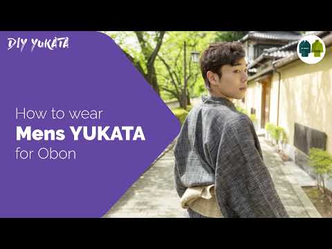 How to wear YUKATA and tie OBI for Men in 7 mins