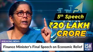 Finance Minister’s Final Speech on Economic Relief