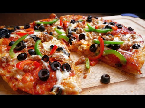 How to Make A Supreme Pizza From Scratch | Homemade Pizza Dough Recipe | Easy Recipe!