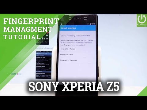 SONY Xperia Z5 Add Fingerprint / Set Fingerprint Unlocking