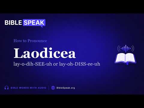 How to Pronounce Laodicea video thumbnail