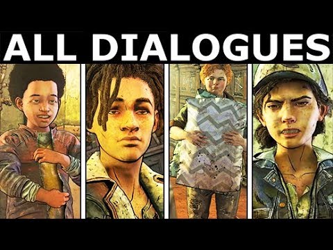 Clementine, AJ, Violet & Louis In The Dorm Room - All Dialogues - The Walking Dead Season 4 Ep. 3
