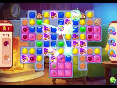 HomeScapes Level 854 no boosters (18 moves)