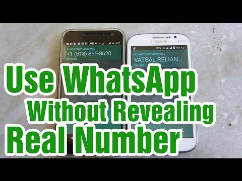 Use Whatsapp without Revealing Your Real Number - Use without Sim Card Video
