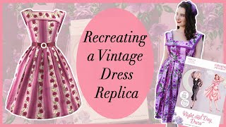 Sewing a Vintage Dress Replica - Creating the Vintage that Got Away with Miss MonMon