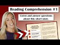 Reading Comprehension Practice Test With Answers Short Story 1 Elementary Pre Intermediate
