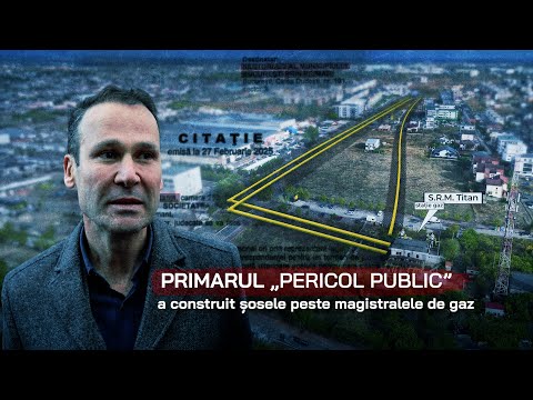 Mayor Negoiță built roads over gas pipelines. "If there's an explosion, nothing will be left!"