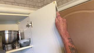 Kitchen Makeover Part 1 - Removing the Wrap From Kitchen Cabinets