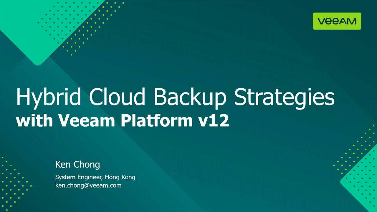 Hybrid Cloud Backup Strategies with Veeam Platform v12 video