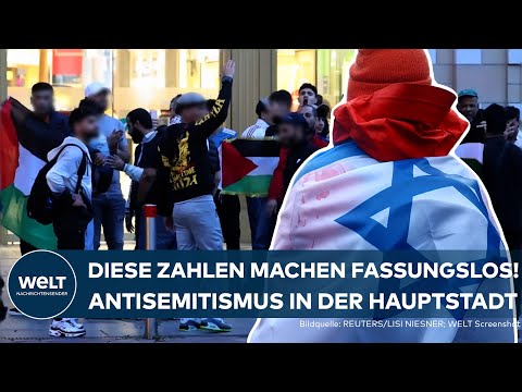 BERLIN: Antisemitische Straftaten nehmen drastisch zu! Kontext oft der Krieg im Nahen Osten