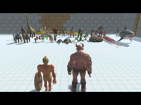 OGRE LORD & ACHILLES VS BOSS & MINIBOSS - Animal Revolt Battle Simulator