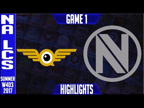 FlyQuest vs Team Envy Highlights Game 1 | NA LCS Week 4 Summer 2017 | FLY vs NV G1