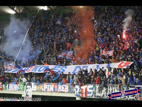 "Salida Los de Abajo / U de Chile vs U de Concepción / Súper Copa 2015 Temuco" Barra: Los de Abajo &bull; Club: Universidad de Chile - La U