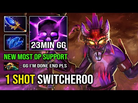 WTF 2 Men Bounce Paralyzing Cask 1 Shot Switcheroo 7.32 Most OP Witch Doctor Dota 2