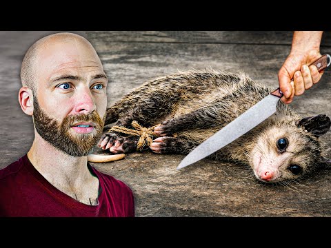 Trying Exotic Possum Meat in Grenada!!