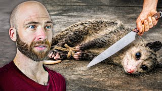 Eating Exotic Opossum Meat in Grenada!!