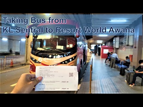 Pegando ônibus de KL Sentral para Resort World Awana