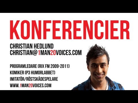 KONFERENCIER - Christian Hedlund (1man20voices.com)