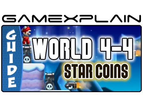 New Super Mario Bros. U - Frosted Glacier-4 Scaling the Mountainside Star Coins Guide