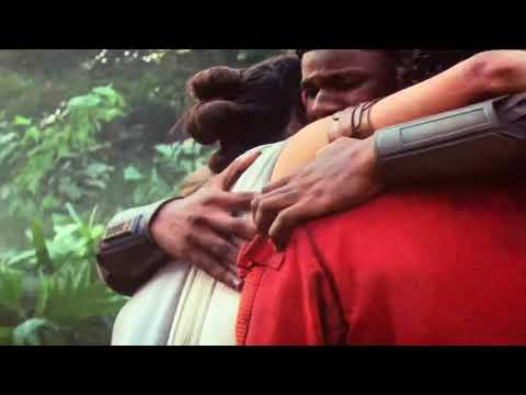 Poe, Finn and Rey Hug