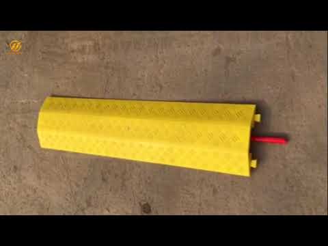 1 Cord Channel PVC Cable Protector Ramp Yellow Jacket