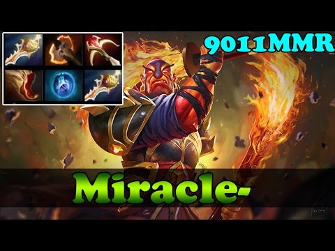 Miracle- 9011 MMR Plays Ember Spirit with 2 Divines - Dota 2