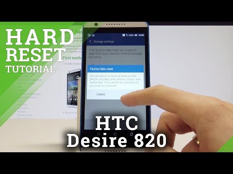 Hard Reset HTC Desire 820 - Reset Code / Factory Reset / Wipe Data