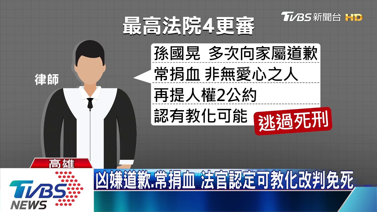 慘忍殺害博士生竟免死 只因常捐血有教化可能