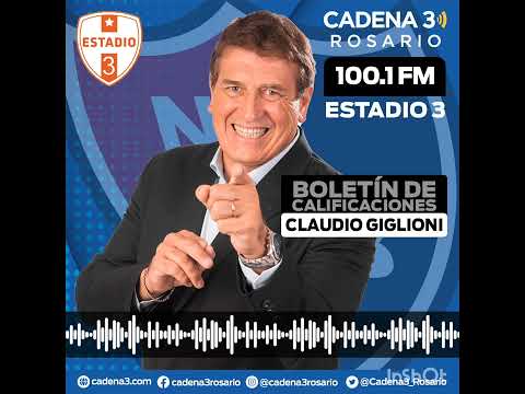 Boletín de Calificaciones Newells 0 - 0 San Lorenzo (Claudio Giglioni en Cadena 3 Rosario)