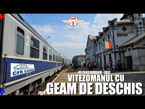 Brasov - Iasi | Cel mai rapid tren pe aceasta distanta in 2024 - IR 1543